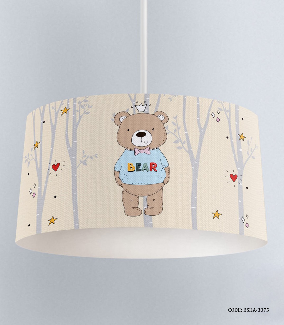 لوستر اتاق پسرانه طرح خرس مدل The king of the toys land