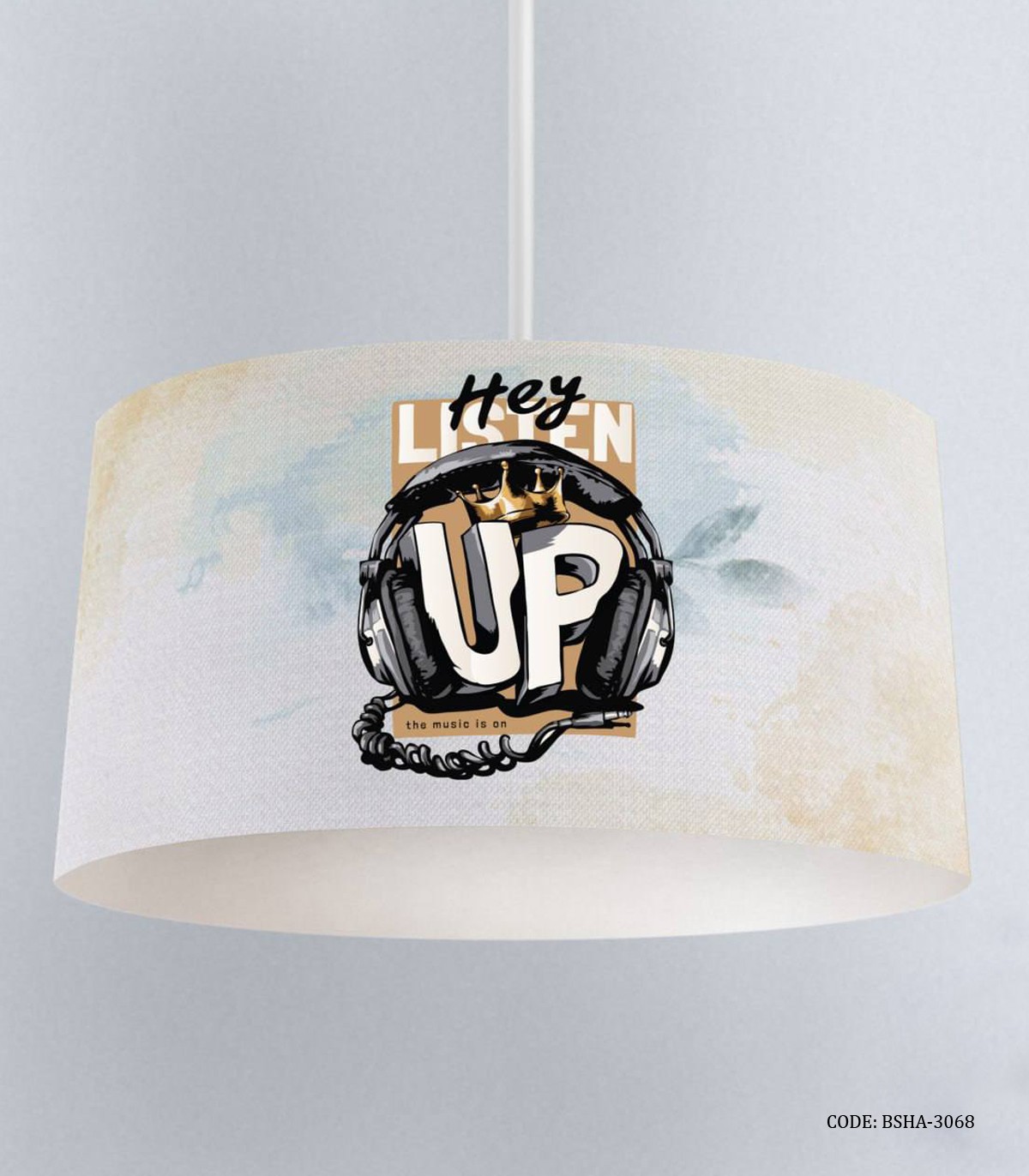 لوستر اتاق پسرانه طرح خرس تدی هدفون دار مدل listen to Music