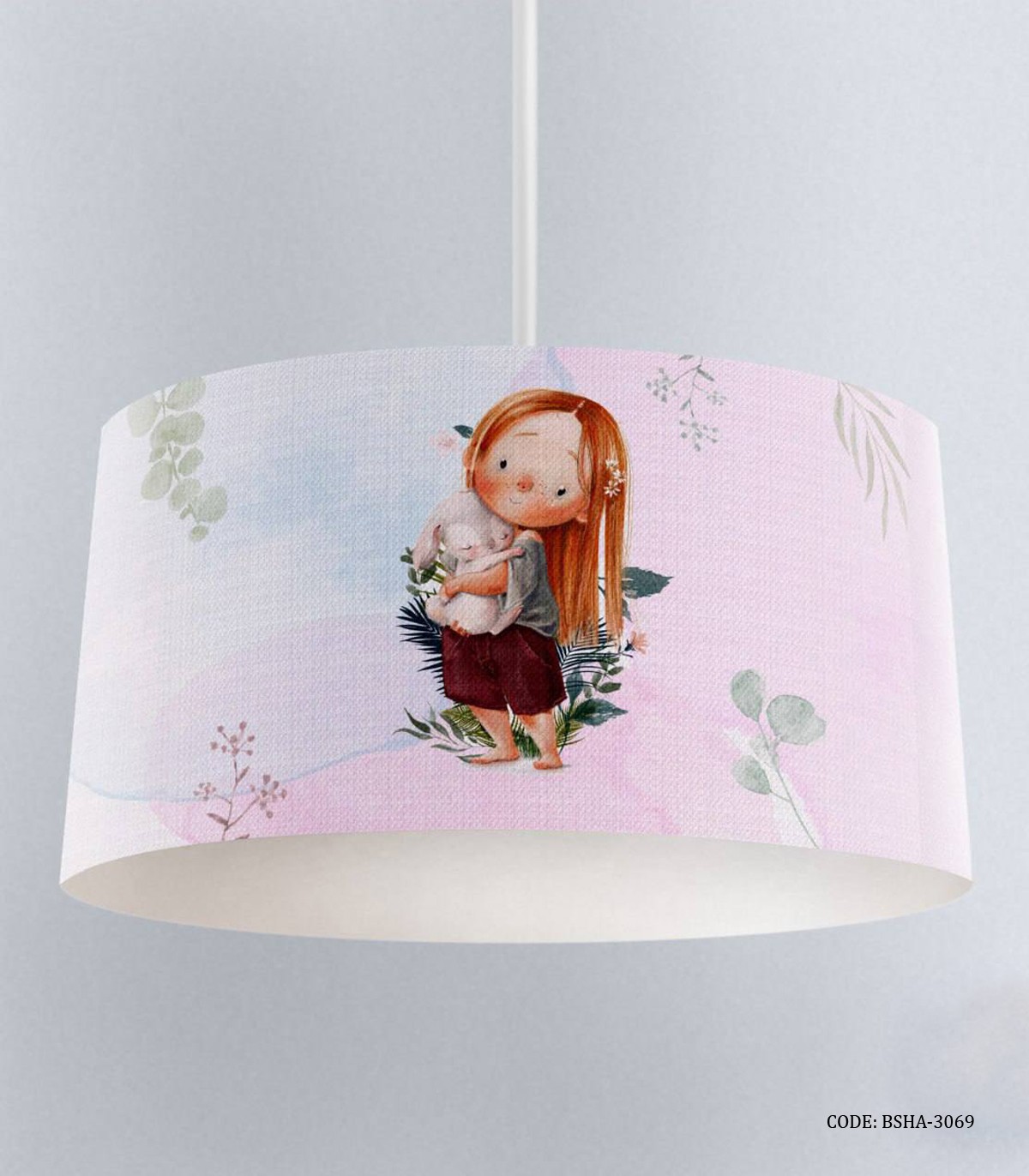 لوستر اتاق دخترانه طرح دختر خرگوش به دست مدل My Doll