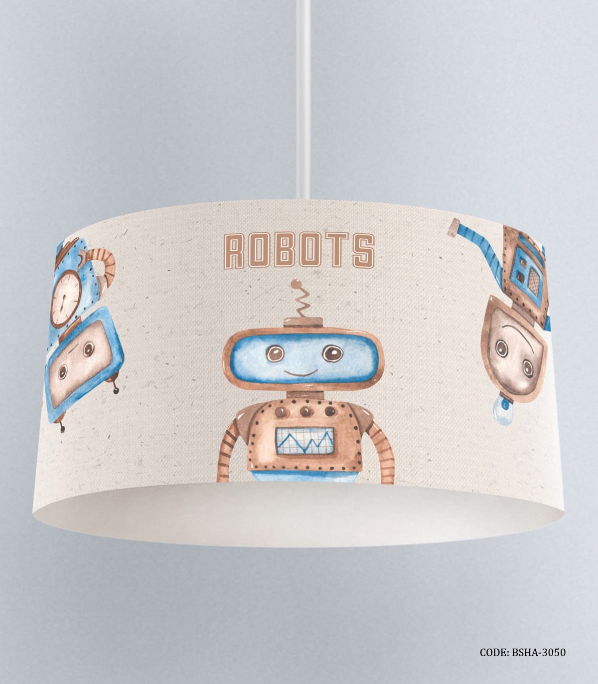 لوستر اتاق پسرانه طرح ربات مدل ROBATS