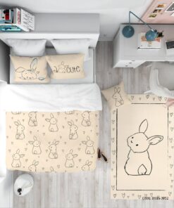 روتختی کودک دخترانه طرح خرگوش مدل I am Cute