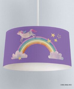 لوستر اتاق دخترانه طرح رنگین کمان و اسب تک شاخ مدل Magic