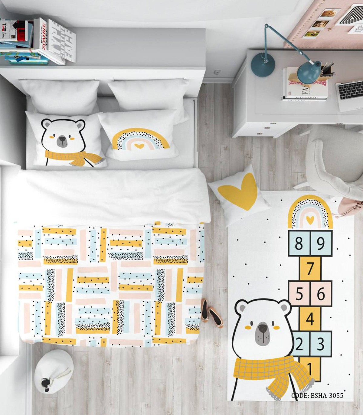 روتختی کودک پسرانه طرح خرس قطبی مدل It"s Winter