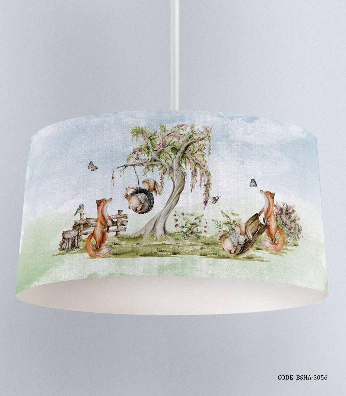 لوستر اتاق پسرانه طرح روباه و خرگوش مدل We"re Friends