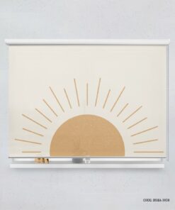 پرده شید اتاق پسرانه طرح خورشید مدل Desert