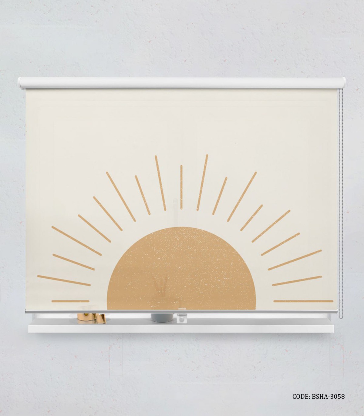 پرده شید اتاق پسرانه طرح خورشید مدل Desert