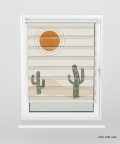 پرده زبرا اتاق پسرانه طرح خورشید مدل Desert