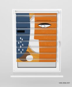 پرده زبرا اتاق دخترانه طرح نیمرخ مدل Sideview