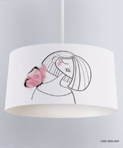 لوستر سفید صورتی اتاق دخترانه طرح پروانه مدل Love Letter