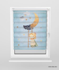 پرده زبرا اتاق دخترانه طرح مسافر زمین