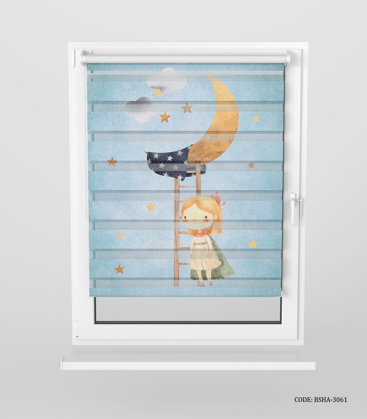 پرده زبرا اتاق دخترانه طرح مسافر زمین