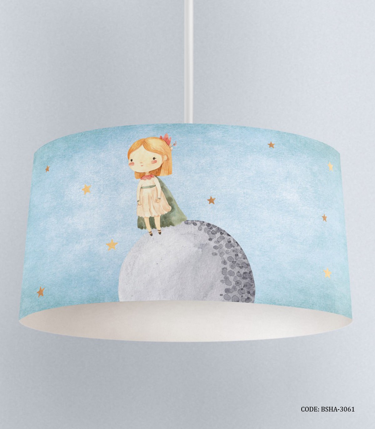 لوستر اتاق دخترانه طرح مسافر زمین