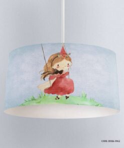 لوستر اتاق دخترانه طرح دختر تاب سور مدل Swing