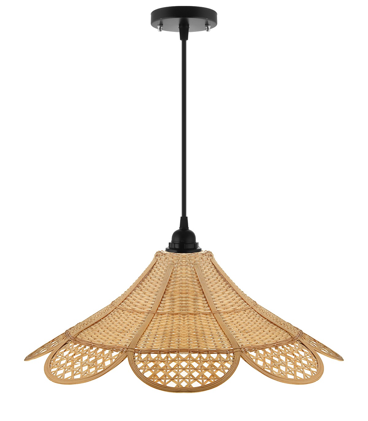 لوستر حصیری اتاق خواب مدل ستاره