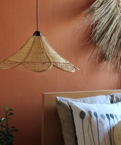 لوستر حصیری اتاق خواب مدل ستاره