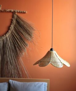 لوستر حصیری بامبو مدل لاله