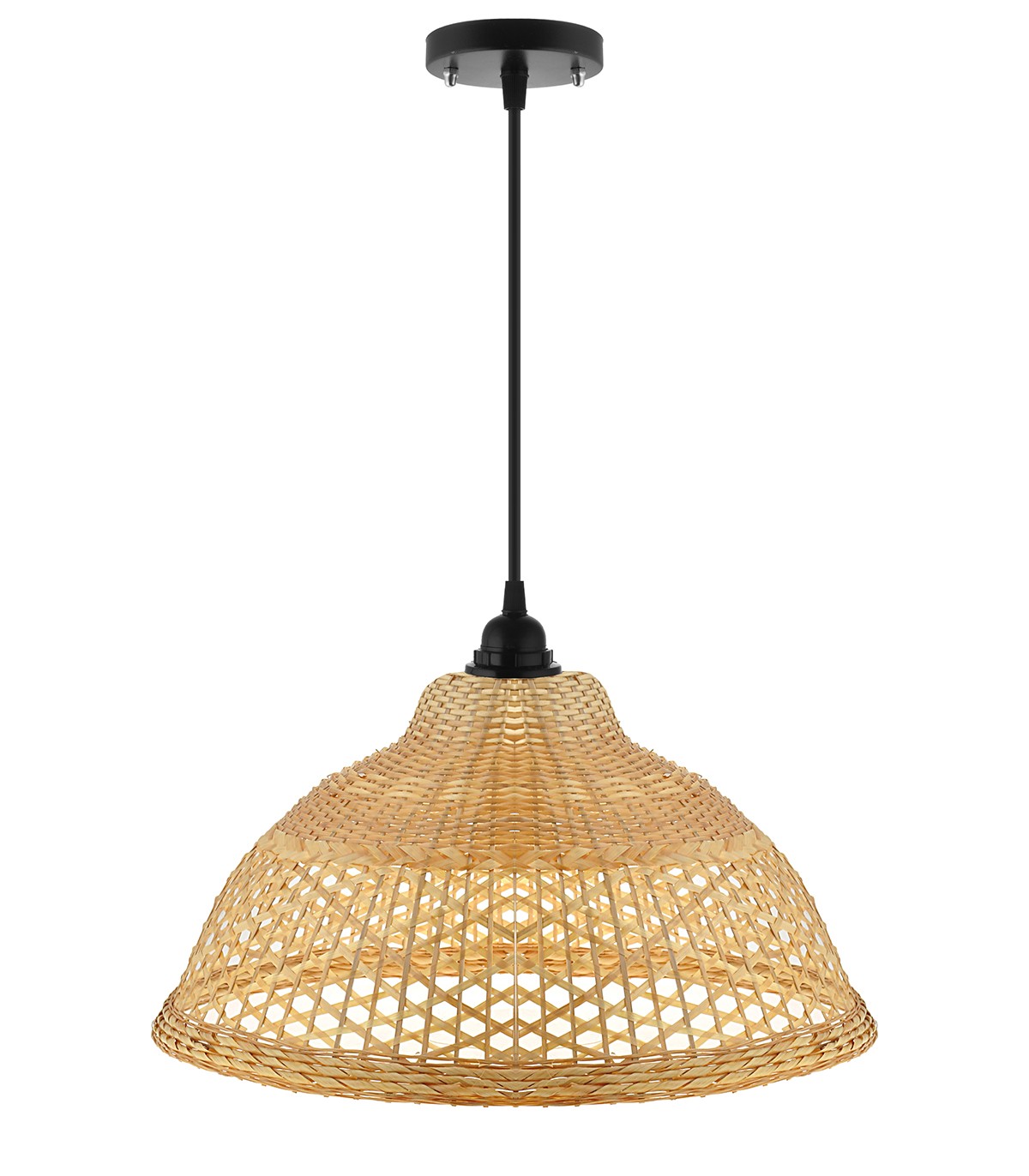 لوستر آشپزخانه حصیری مدل مهتاب