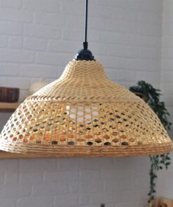 لوستر آشپزخانه حصیری مدل مهتاب