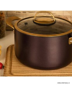 سرویس قابلمه گرانیتی 11 پارچه دسته طلایی ویراکیش مدل سورنا