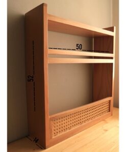 شلف چوبی سه طبقه آشپزخانه رو کابینتی مدل دیبا