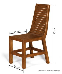 صندلی ناهارخوری چوبی مدرن مدل کرکره ای
