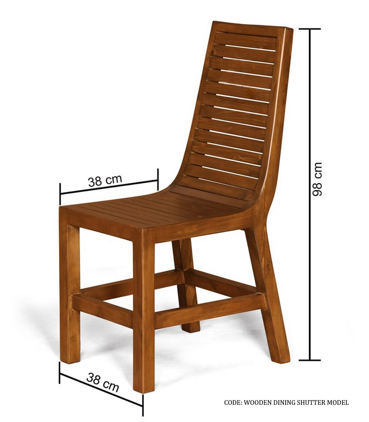 صندلی ناهارخوری چوبی مدرن مدل کرکره ای
