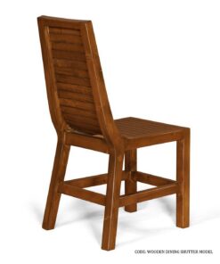صندلی ناهارخوری چوبی مدرن مدل کرکره ای