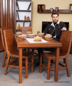 صندلی ناهارخوری چوبی مدرن مدل کرکره ای