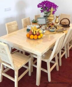 صندلی ناهارخوری چوبی مدرن مدل کرکره ای