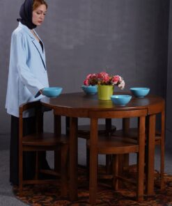 ست میز و صندلی ناهارخوری چهار نفره مدل سورنا