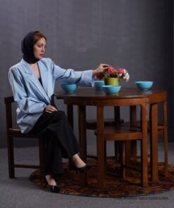 ست میز و صندلی ناهارخوری چهار نفره مدل سورنا