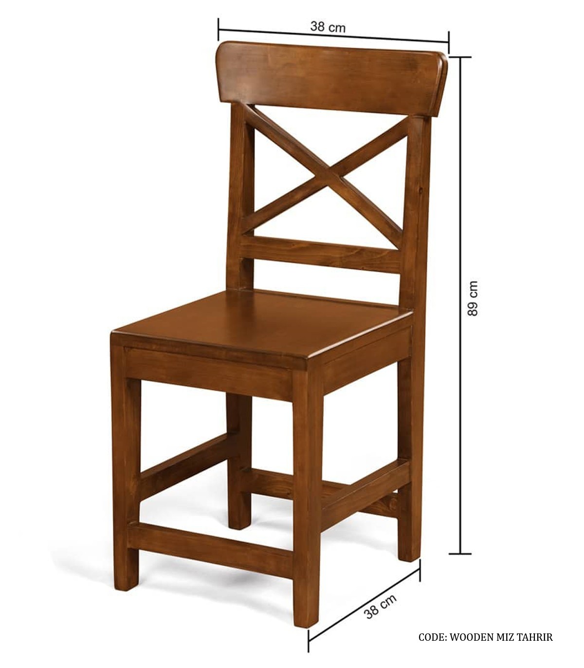 صندلی چوبی ناهارخوری مدل ضربدری