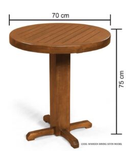 ست میز و صندلی ناهارخوری دونفره چوبی مدل ضربدری