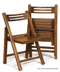 صندلی ناهارخوری چوبی تاشو مدل سرنا