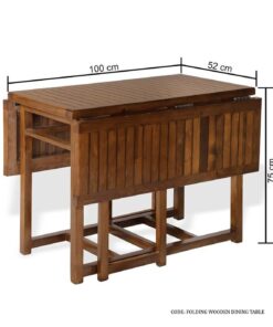 میز و صندلی غذاخوری تاشو تبدیلی 4 نفره به 6 نفره
