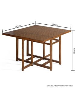 میز و صندلی غذاخوری تاشو تبدیلی 4 نفره به 6 نفره