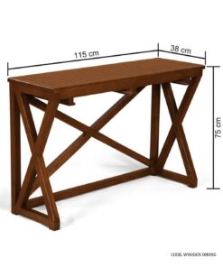میز ناهارخوری چوبی دو نفره کمجا مدل نیروانا