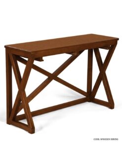 میز ناهارخوری چوبی دو نفره کمجا مدل نیروانا