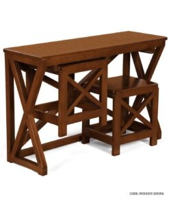 میز ناهارخوری چوبی دو نفره کمجا مدل نیروانا