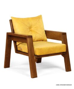 نیم ست مبلمان راحتی پنج نفره چوبی مدل روژان