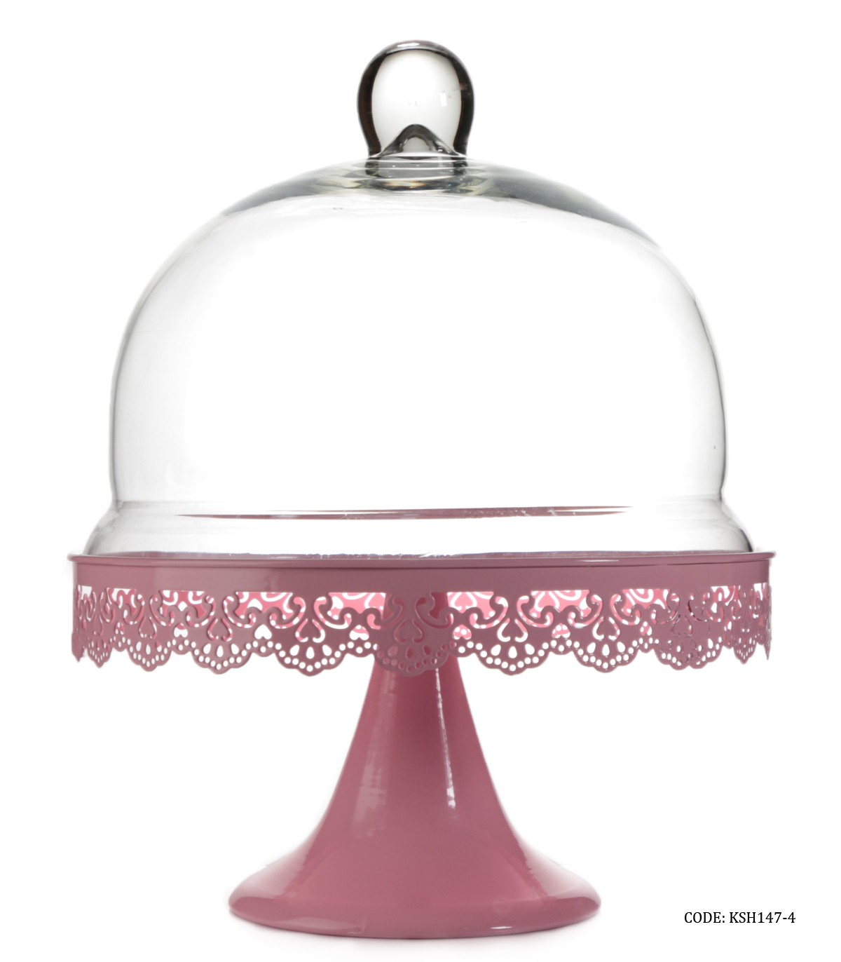 کیک خوری صورتی طرح ایکیا سایز بزرگ