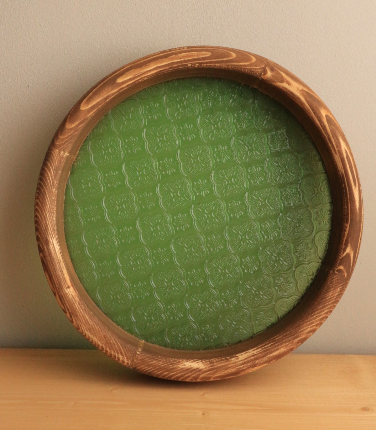 سینی چوبی اکسسوری گرد مدل نارون