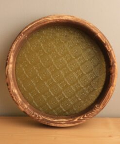 سینی چوبی اکسسوری گرد مدل نارون