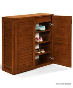 جاکفشی چوبی چهار طبقه کشو دار مدل رانا