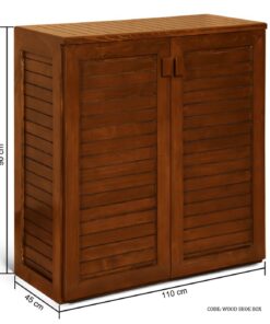 جاکفشی چوبی چهار طبقه کشو دار مدل رانا