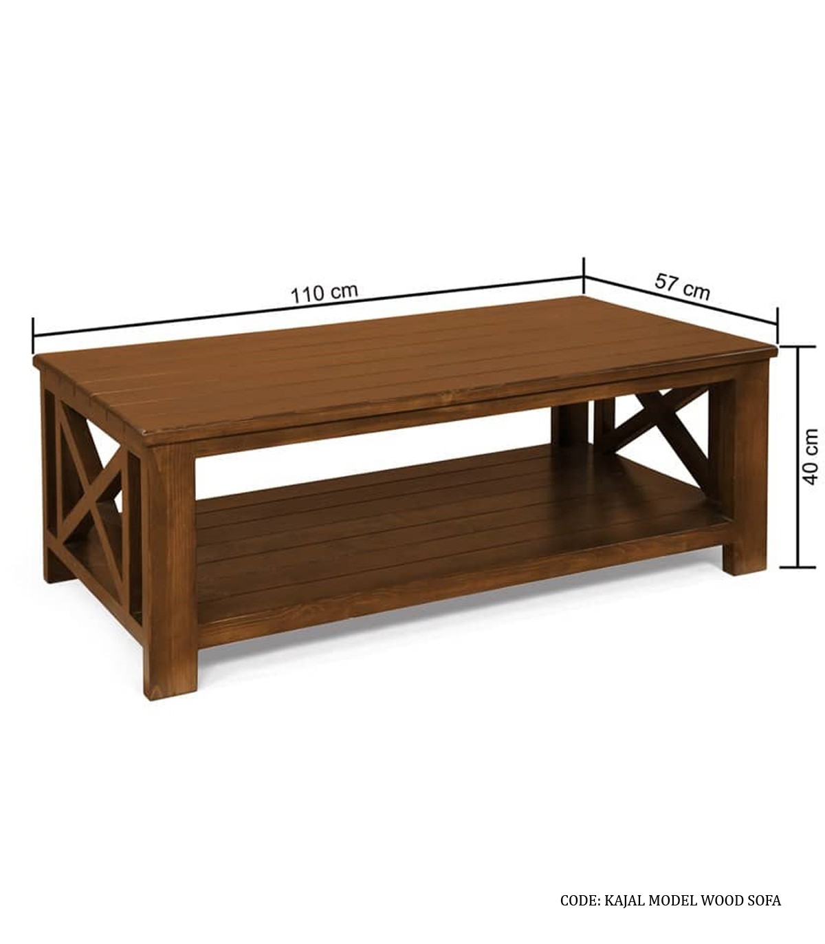 میز جلو مبلی چوبی مدل کژال