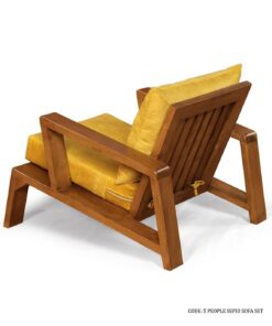 مبل تک نفره چوبی مدل سپید