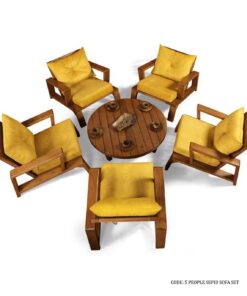 مبل تک نفره چوبی مدل سپید