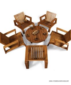 مبل تک نفره چوبی مدل سپید