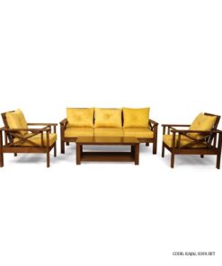 مبل دو نفره چوبی راحتی مدل کژال